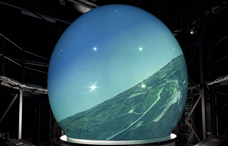 Rear Projected Dome Display 10